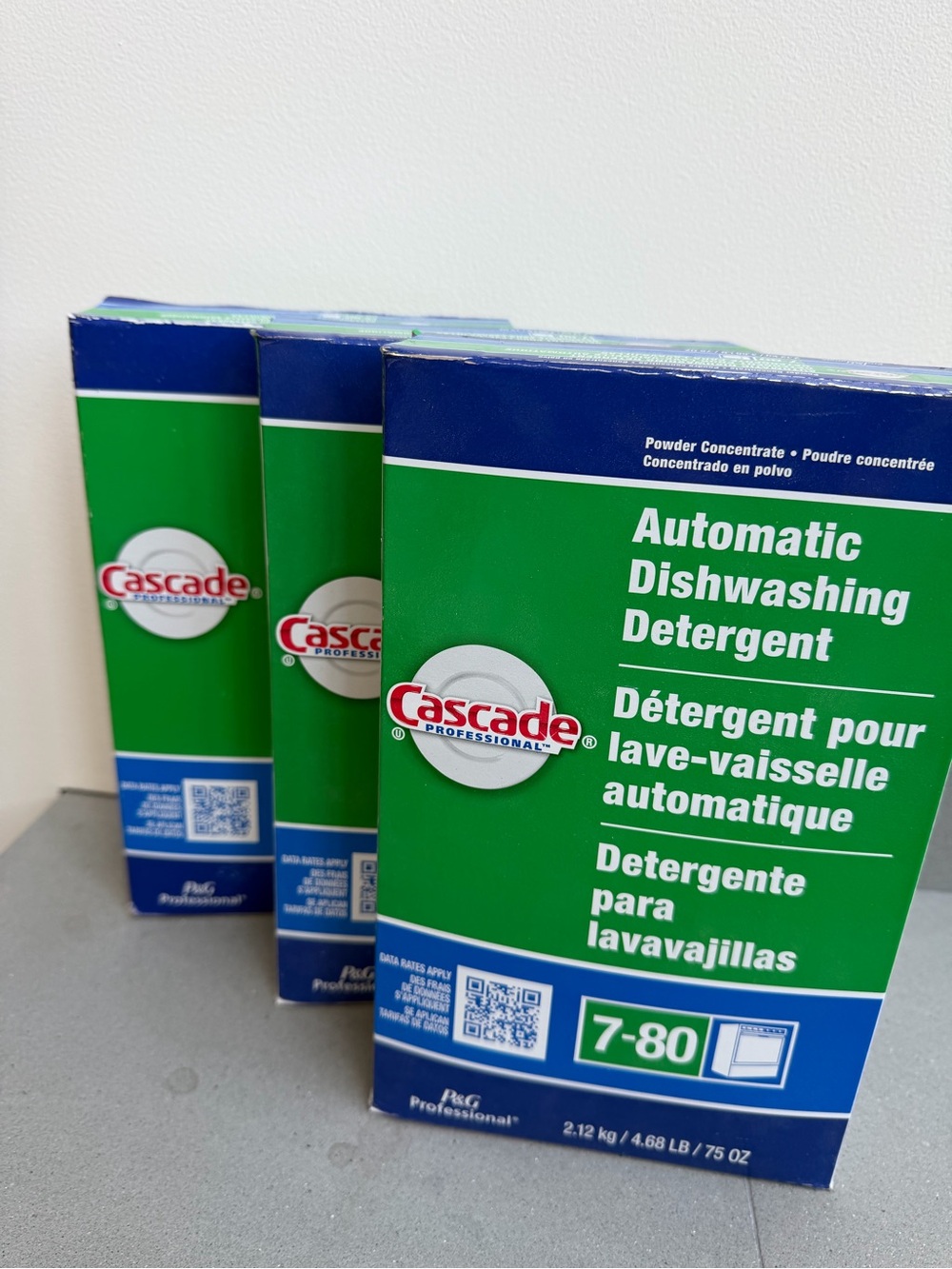 3 Cascade Professional Automatic Dishwashing Detergent Powder